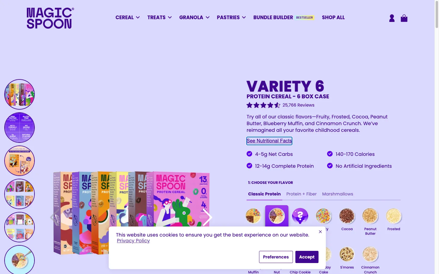 Shopify native bundle builder PDP for a variety pack with multi-flavor selection built without a third party bundle app