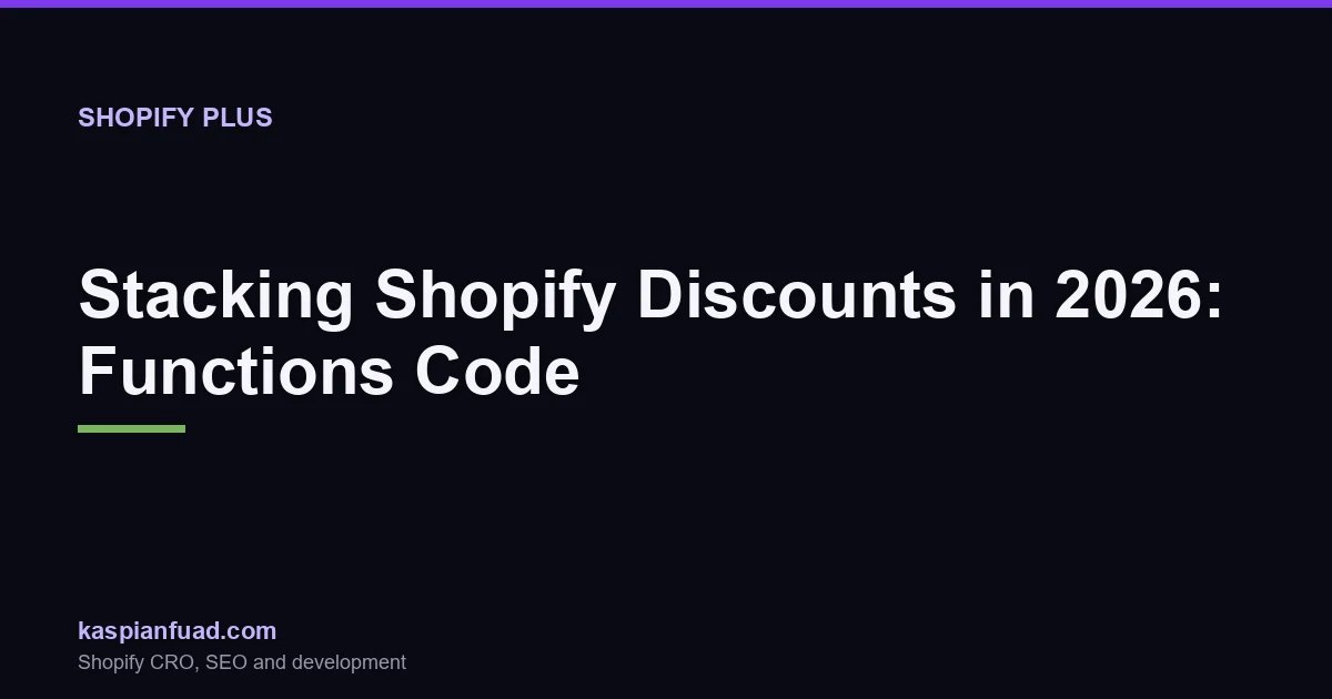 Shopify Discount Functions stacking: three Functions composing in one cart