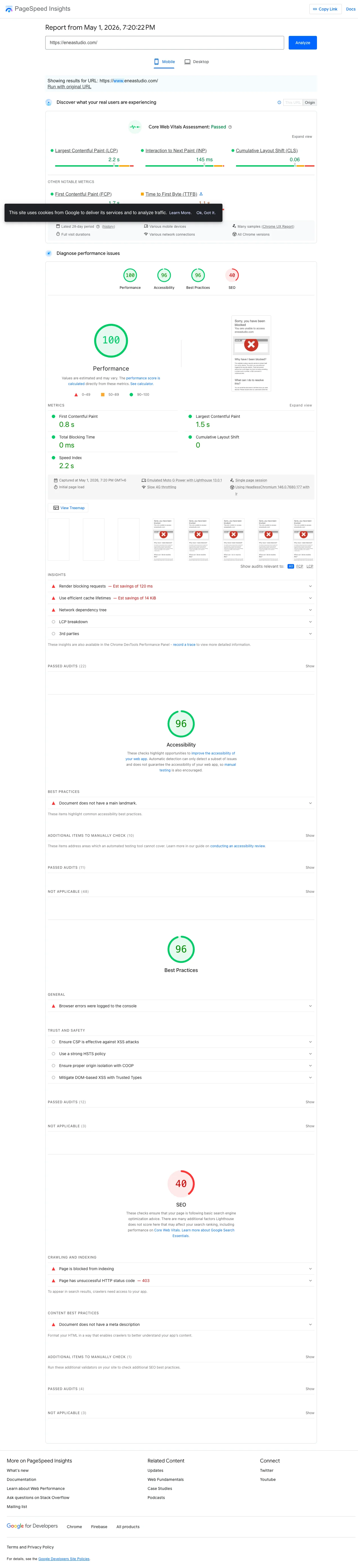 PageSpeed Insights mobile report displaying Shopify Core Web Vitals real user CrUX field data, the same dataset that exposes phantom GA4 sessions when compared with Clarity recordings