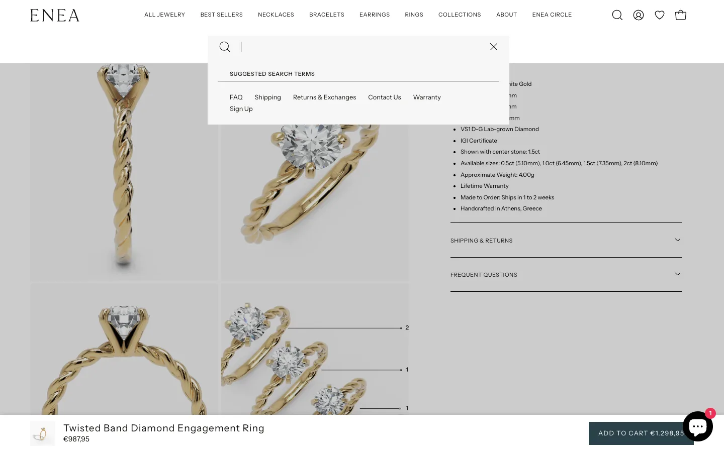 Shopify metal swap regex chain showing 18k Solid White Gold output with no leftover karat prefix or duplicate “recycled” artifacts
